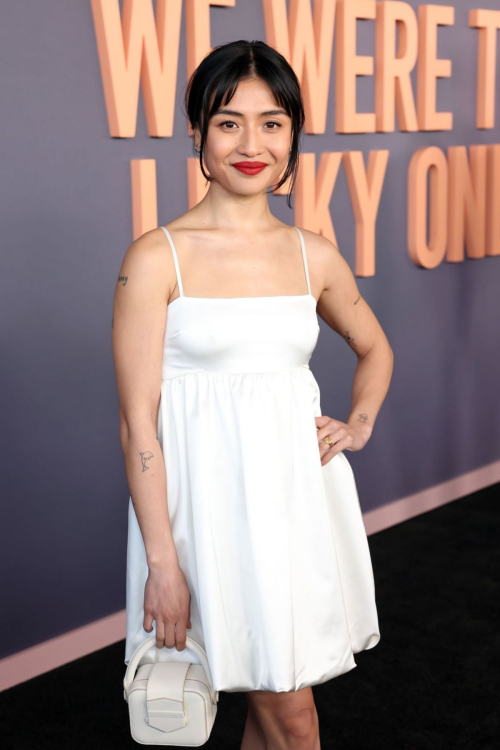 Brianne Tju at We Were the Lucky Ones Premiere at Academy Museum of Motion Pictures in Los Angeles, March 2024