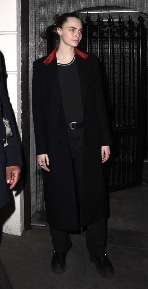 Cara Delevingne Leaves Cabaret Performance, March 2024