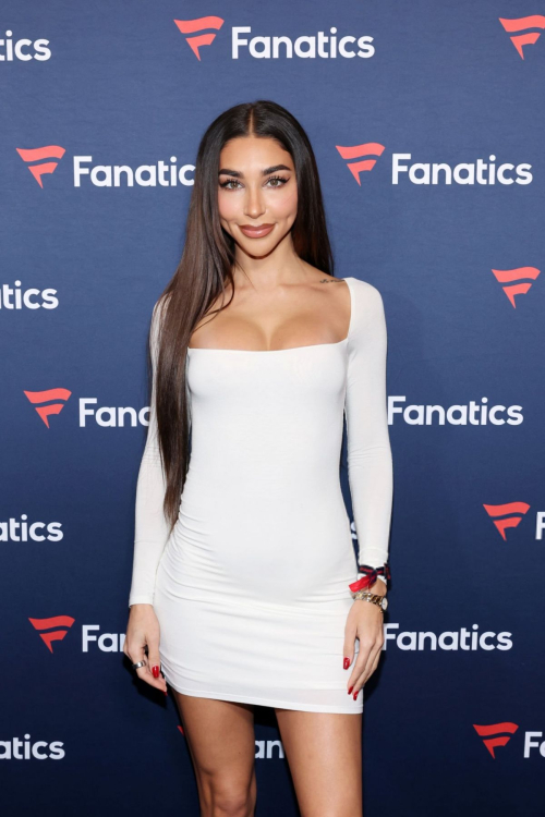 Chantel Jeffries at Michael Rubin's Fanatics Super Bowl Party in Las Vegas, February 2024