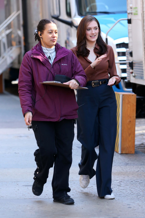 Charlotte Ritchie on the Set of Netflix Series You in New York, March 2024 1