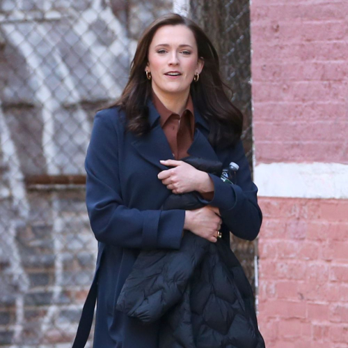 Charlotte Ritchie on the Set of Netflix Series You in New York, March 2024 3