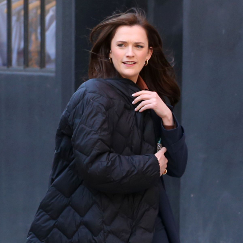 Charlotte Ritchie on the Set of Netflix Series You in New York, March 2024 5