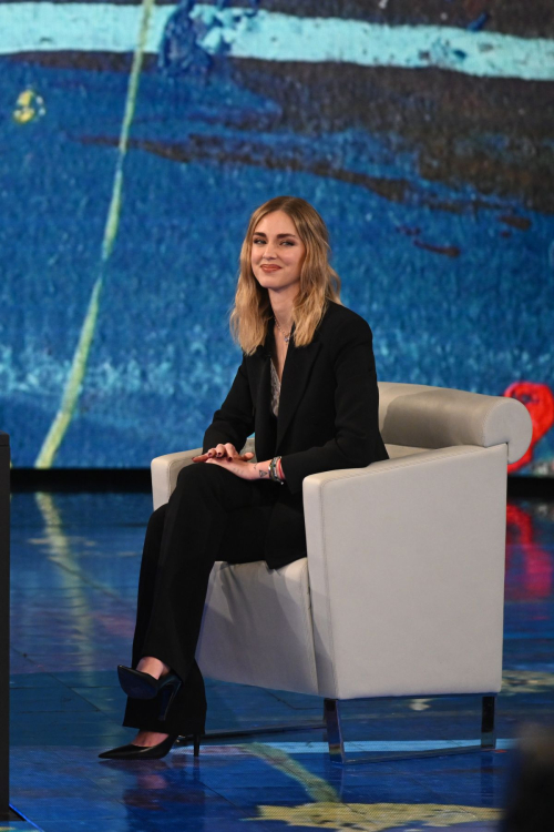 Chiara Ferragni at Che Tempo Che Fa Show in Milan, March 2024 1