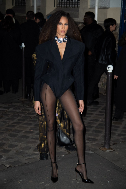 Cindy Bruna at Mugler Womenswear Fall/Winter Show Paris Fashion Week, March 2024 1