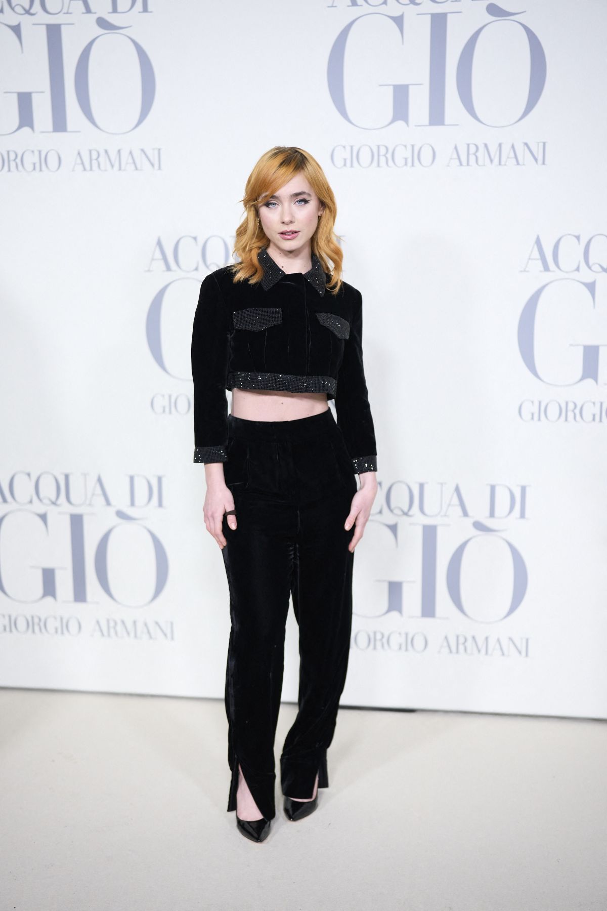 Clara Galle at Acqua Di Gio by Giorgio Armani Photocall, March 2024