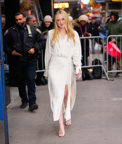 Dakota Fanning Arrives at Good Morning America in New York, March 2024 3