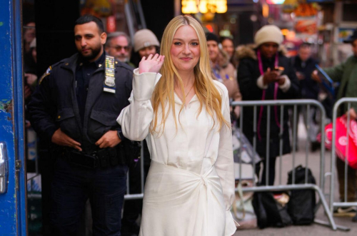 Dakota Fanning Arrives at Good Morning America in New York, March 2024 5