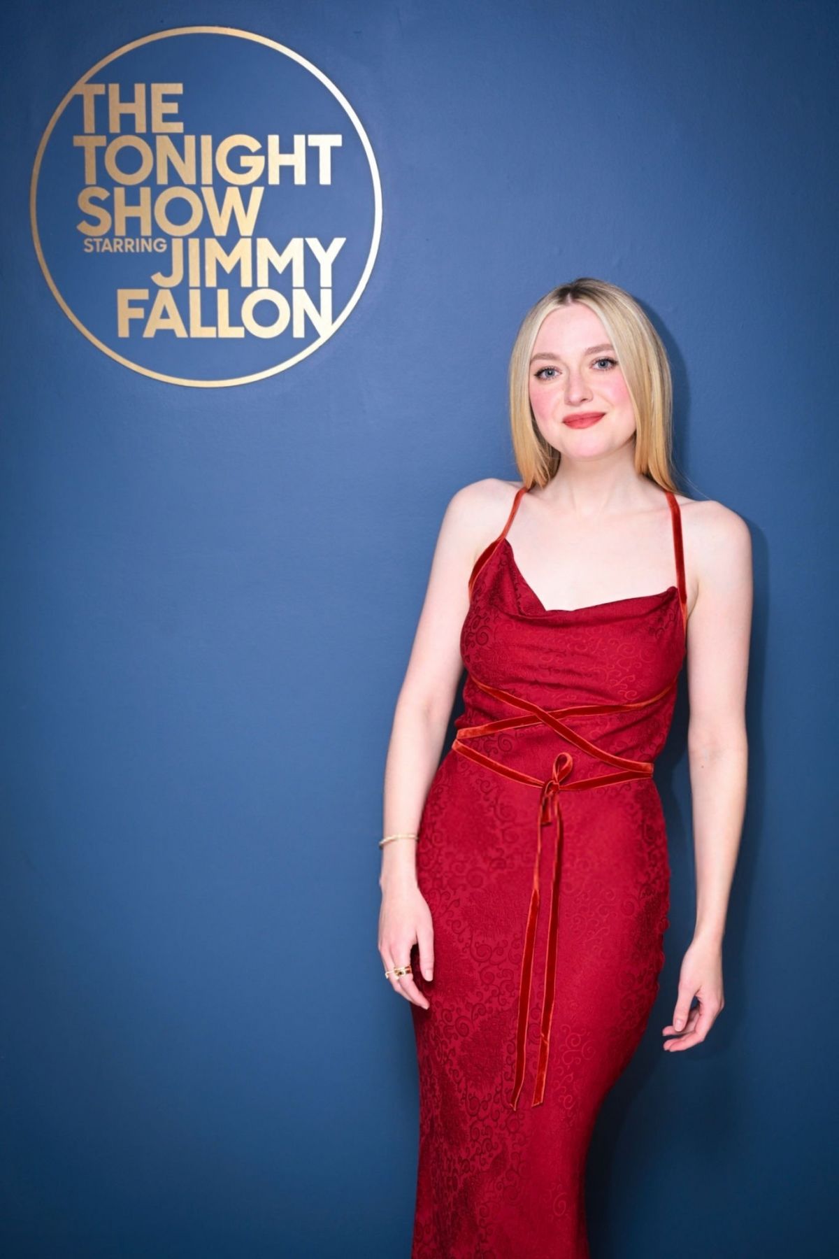 Dakota Fanning at Tonight Show Starring Jimmy Fallon in New York, March 2024