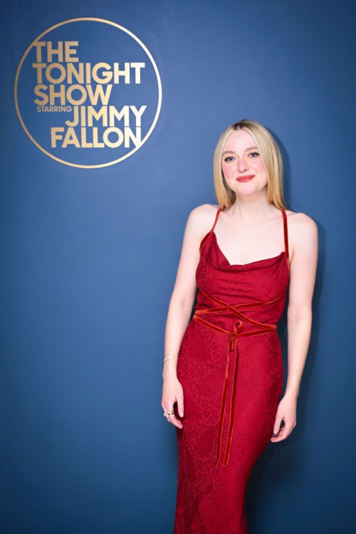 Dakota Fanning at Tonight Show Starring Jimmy Fallon in New York, March 2024 7