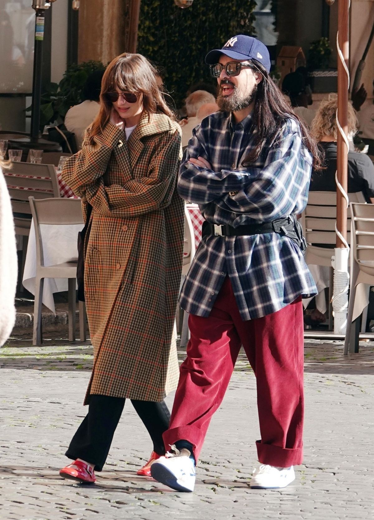 Dakota Johnson and Alessandro Michele Out in Rome, March 2024