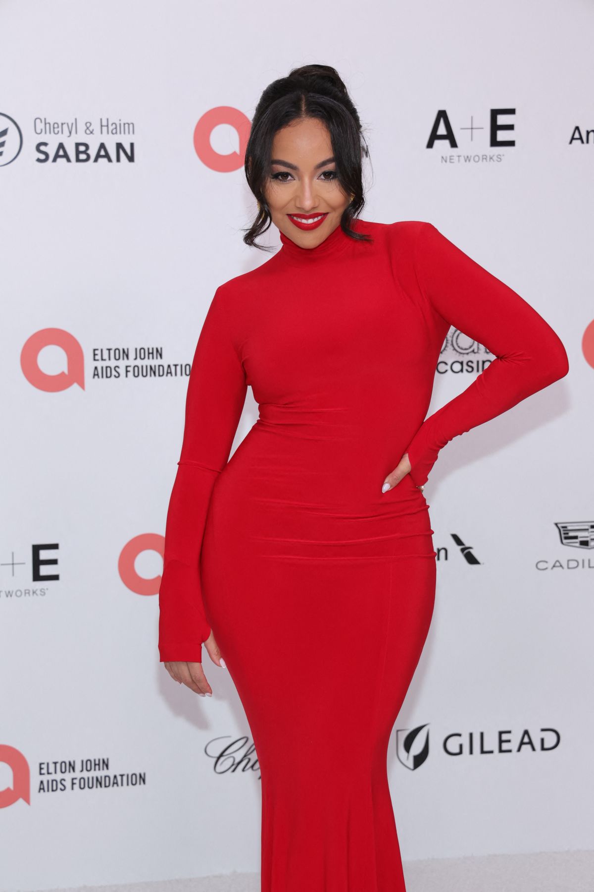 Danielle Larracuente at Elton John AIDS Foundation Academy Awards, March 2024