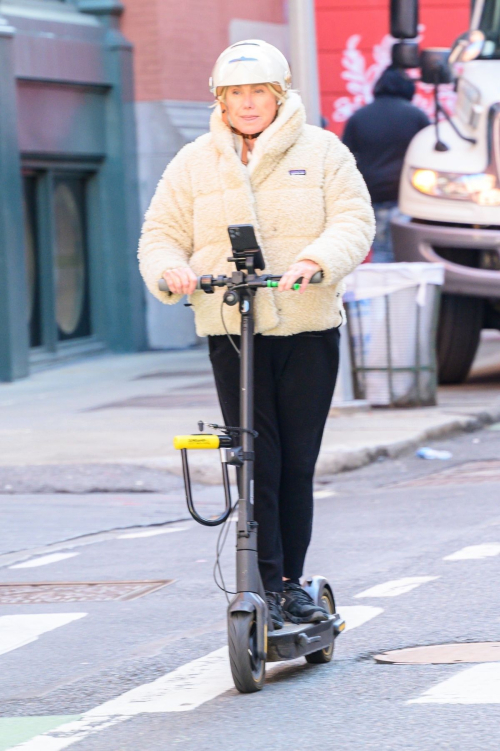 Deborra-Lee Fuentes Riding an Electric Scooter Out in New York, March 2024 1