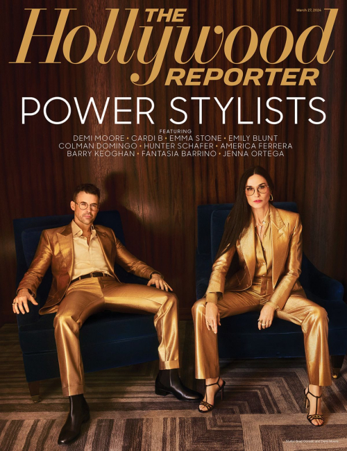 Demi Moore in The Hollywood Reporter Power Stylists Issue March 2024