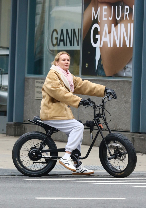 Diane Kruger Rides Ger Electric Bike in New York, March 2024 1