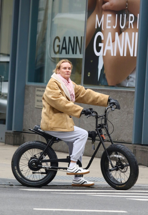 Diane Kruger Rides Ger Electric Bike in New York, March 2024 3