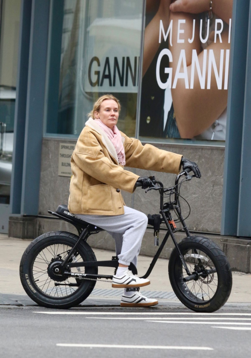 Diane Kruger Rides Ger Electric Bike in New York, March 2024 4