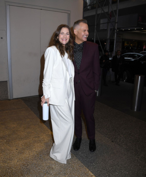 Drew Barrymore and Ross Matthews Leave CBS Studio in New York 4