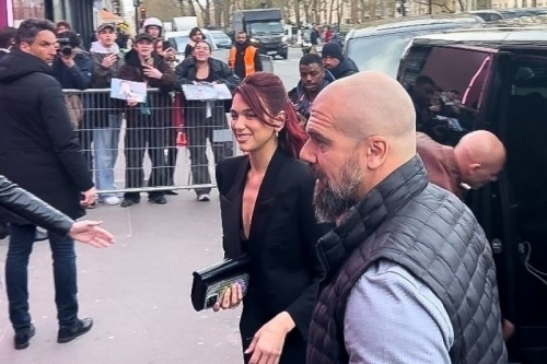 Dua Lipa Arrives at a Yves Saint Laurent Beauty Event in Paris, March 2024 1