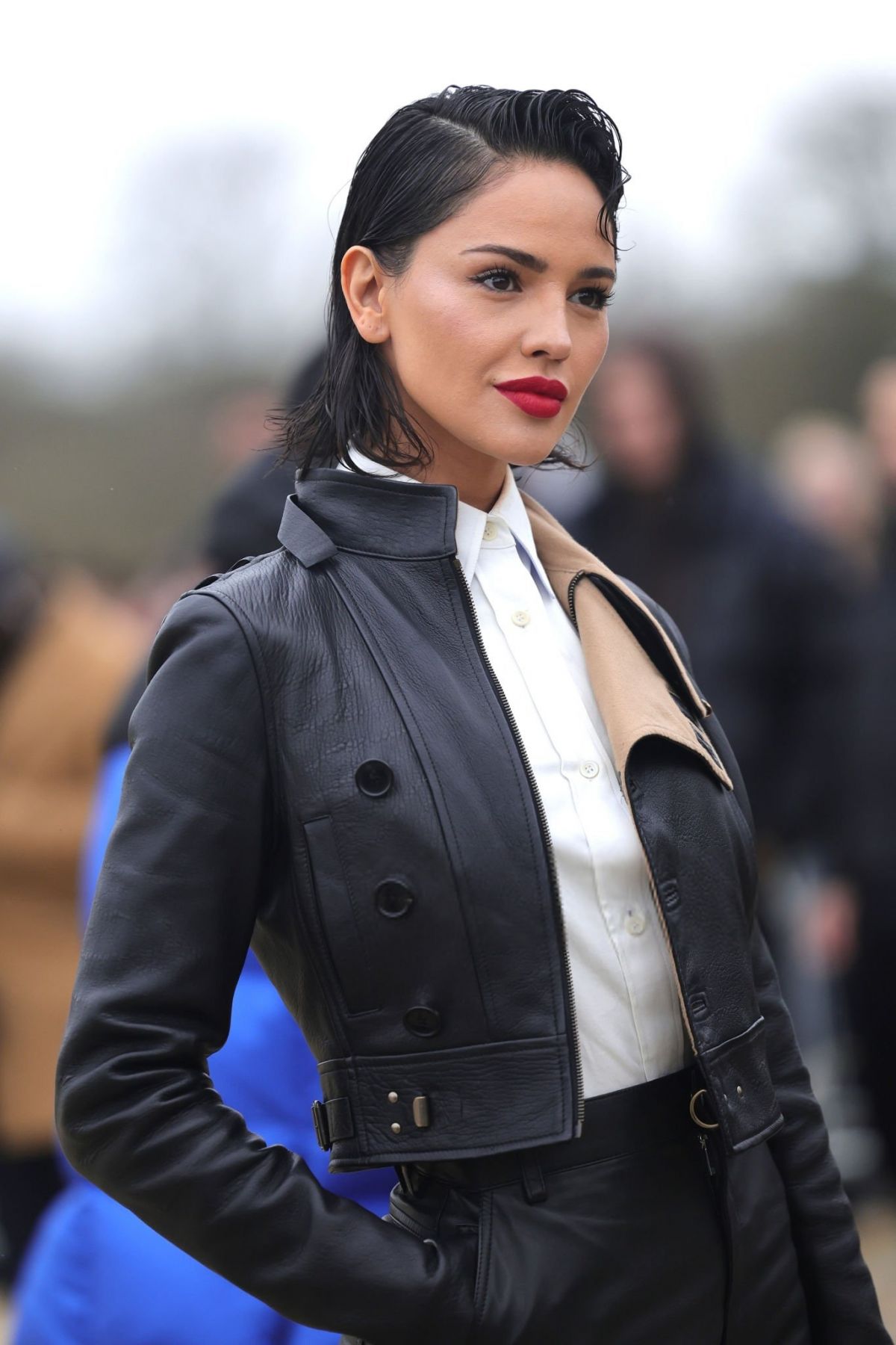 Eiza Gonzalez at Loewe Fashion Show Paris Fashion Week, March 2024