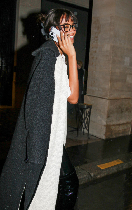 Ella Balinska Leaves Costes Hotel at Paris Fashion Week, March 2024 3