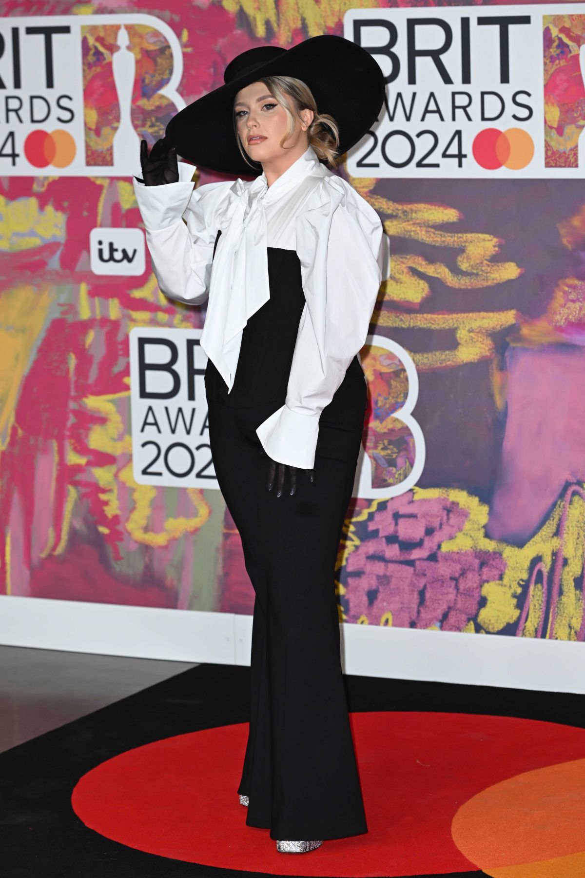 Ella Henderson at Brit Awards 2024 at O2 Arena in London, March 2024