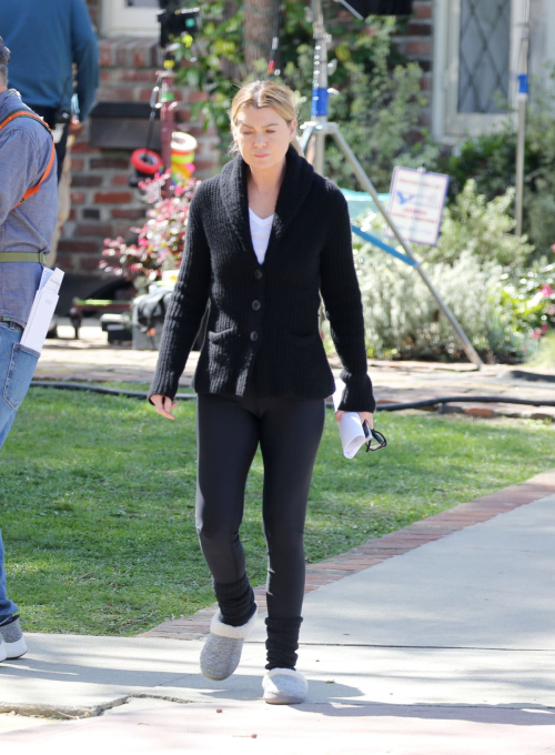 Ellen Pompeo on Set of Grey’s Anatomy Season 20 in Los Angeles, March 2024 1