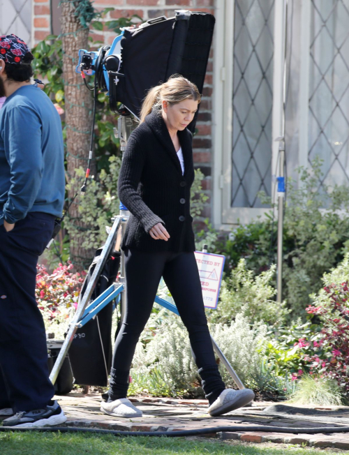 Ellen Pompeo on Set of Grey’s Anatomy Season 20 in Los Angeles, March 2024 2