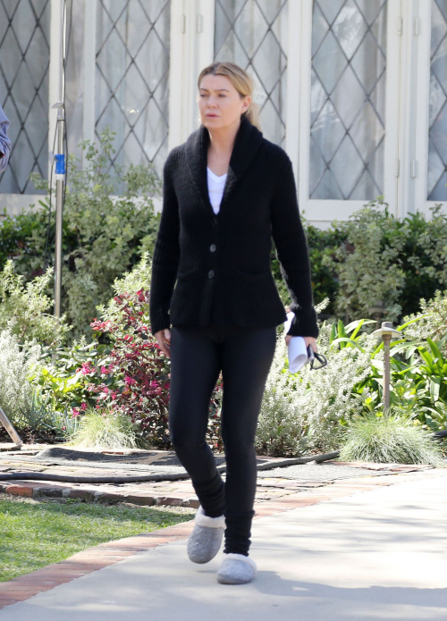 Ellen Pompeo on Set of Grey’s Anatomy Season 20 in Los Angeles, March 2024 3