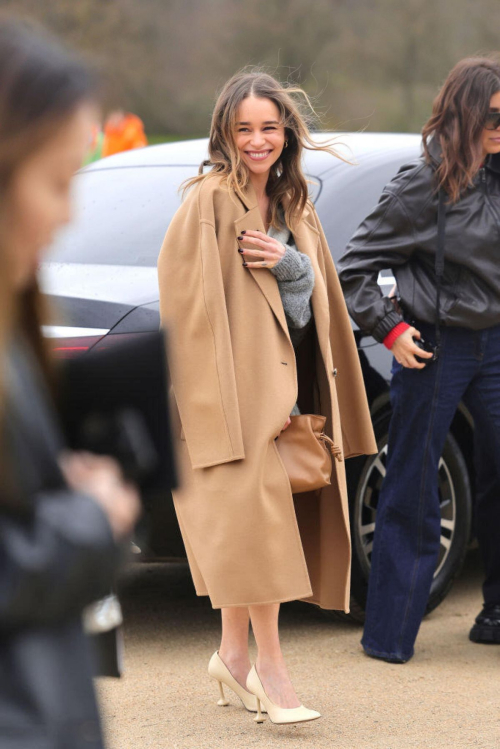 Emilia Clarke at Loewe Fall/Winter Show Paris Fashion Week, March 2024 3