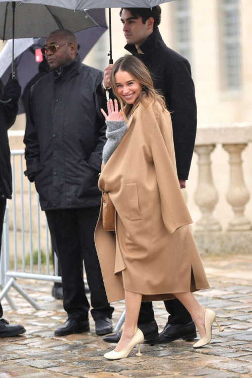 Emilia Clarke at Loewe Fall/Winter Show Paris Fashion Week, March 2024 5