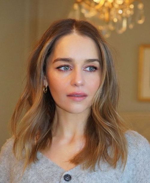 Emilia Clarke at Loewe Fashion Show Portrait, March 2024