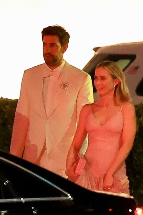 Emily Blunt and John Krasinski Leave Vanity Fair Oscar Party, March 2024 1