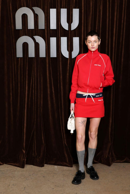 Emma Corrin at Miu Miu Fall/Winter 2024-2025 Paris Fashion Week, March 2024 1