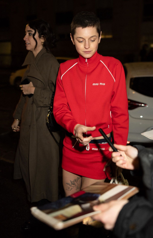 Emma Corrin Leaves Miu Miu Afterparty in Paris, March 2024 1