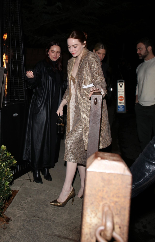 Emma Stone at Pre-Oscar Party at Mr. Chow in Beverly Hills, March 2024 3