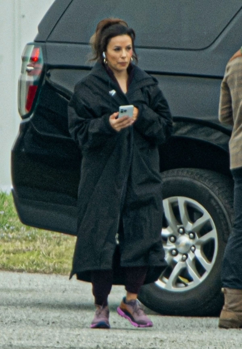 Eva Longoria on the Set of Eddie Murphy's The Pick Up in Atlanta, March 2024