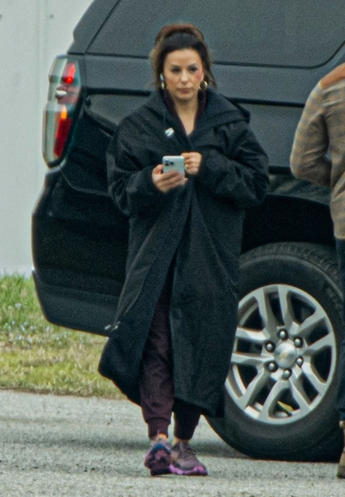 Eva Longoria on the Set of Eddie Murphy