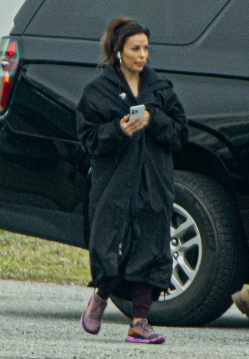 Eva Longoria on the Set of Eddie Murphy