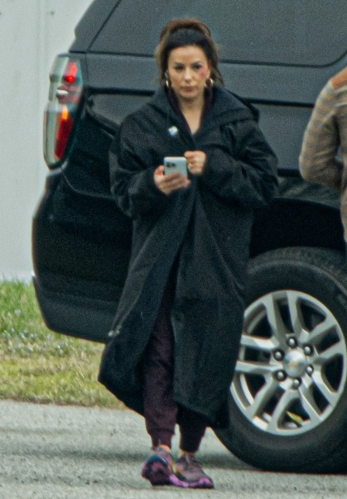 Eva Longoria on the Set of Eddie Murphy