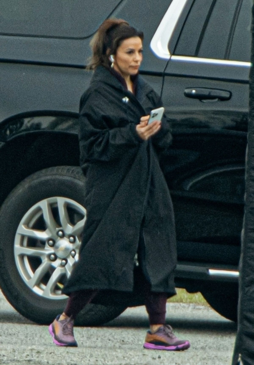 Eva Longoria on the Set of Eddie Murphy