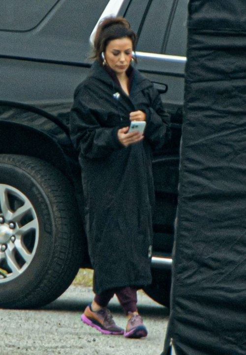 Eva Longoria on the Set of Eddie Murphy