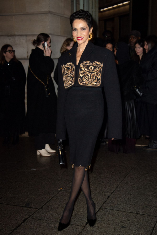 Farida Khelfa at Schiaparelli Show Paris Fashion Week, February 2024 1