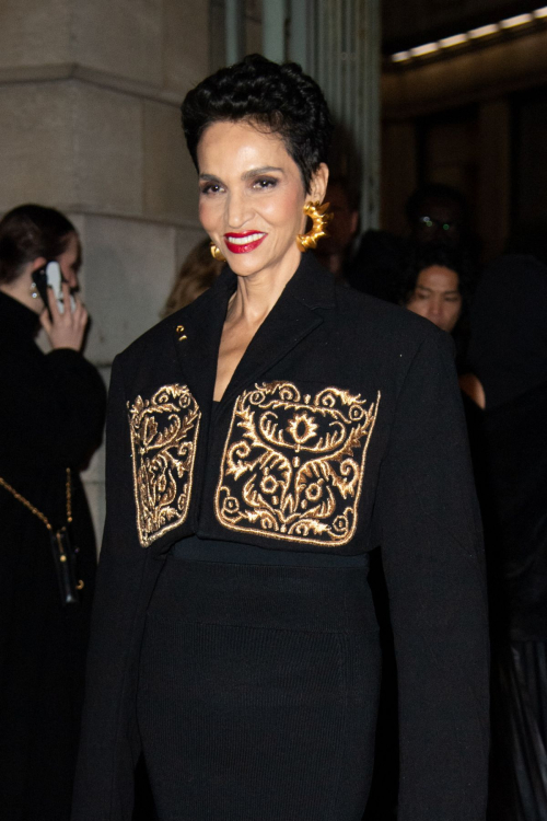 Farida Khelfa at Schiaparelli Show Paris Fashion Week, February 2024 2