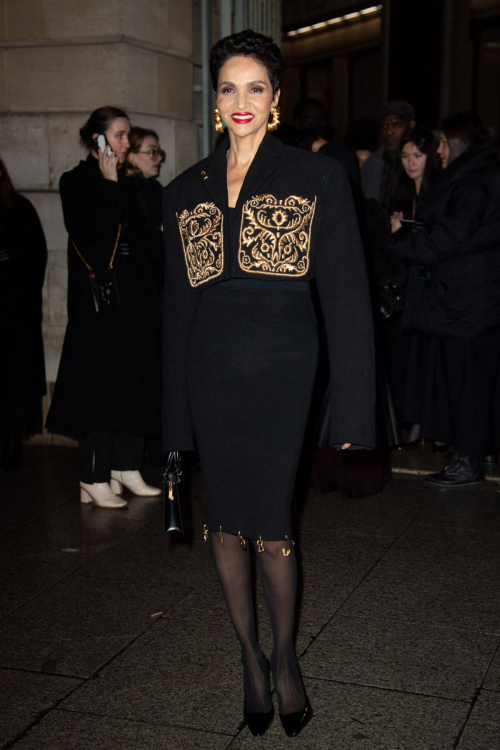 Farida Khelfa at Schiaparelli Show Paris Fashion Week, February 2024 3