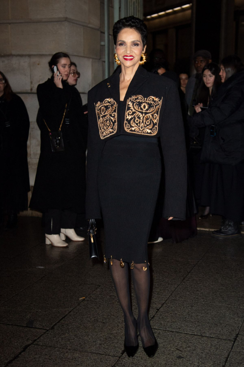 Farida Khelfa at Schiaparelli Show Paris Fashion Week, February 2024 4