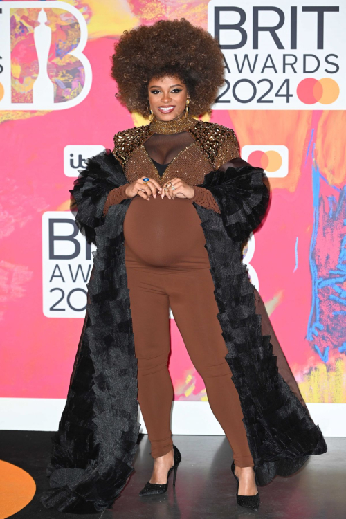 Fleur East at Brit Awards 2024 at O2 Arena in London, March 2024 3