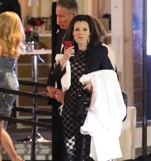 Fran Drescher Leaving Vanity Fair Oscar Party, March 2024