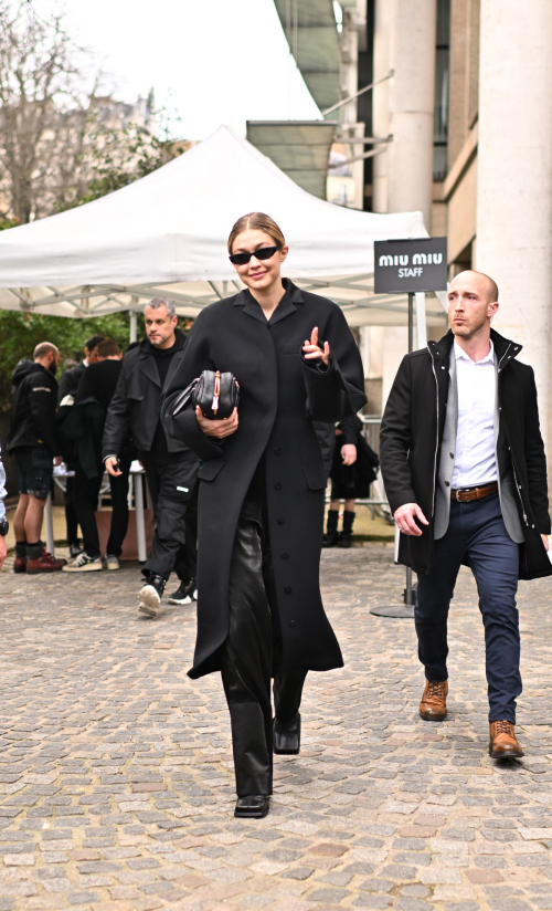 Gigi Hadid Leaves Miu Miu Fashion Show in Paris, March 2024 4