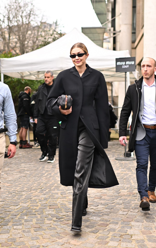 Gigi Hadid Leaves Miu Miu Fashion Show in Paris, March 2024 5