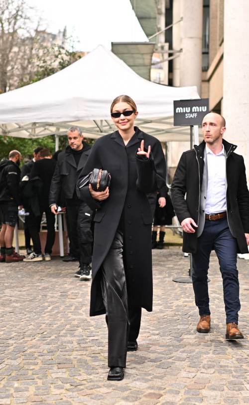 Gigi Hadid Leaves Miu Miu Fashion Show in Paris, March 2024 6